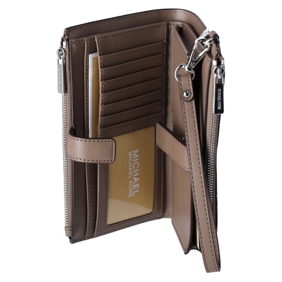 Michael Kors Jet Set Travel Large Double Zip Wallet MK Dusk Multi Python - Picture 6 of 6